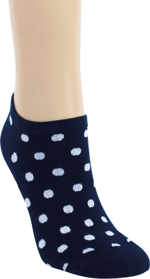 3 Paar Damen Baumwoll-Sneaker-Socken "Punkte" – Bild 4