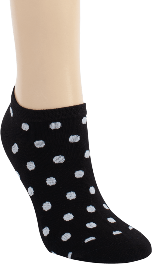 3 Paar Damen Baumwoll-Sneaker-Socken "Punkte" – Bild 2