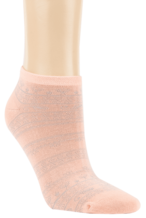3 Paar Damen Baumwoll-Sneaker-Socken "Fine Structure" – Bild 3
