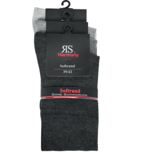 3 Paar Herren Baumwoll-Socken "Silber"