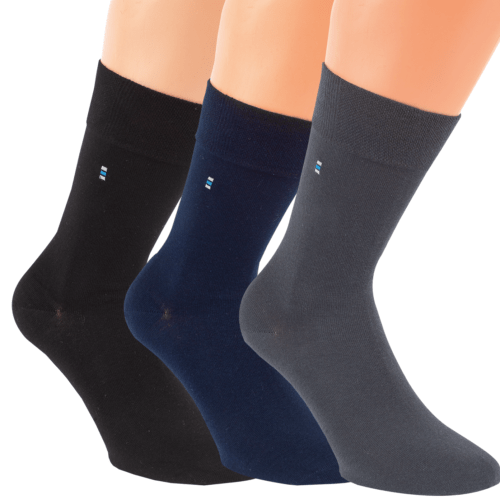 3 Paar Herren Baumwoll-Socken "Dark Mystery"