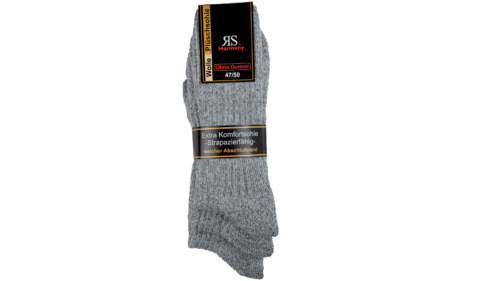 3 Paar Woll-Socken "Norweger Hell" Übergröße