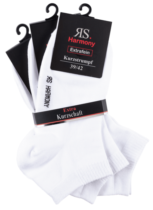 3 Paar Herren-Kurzschaftsocken "Schwarz" – Bild 2