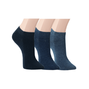 3 Paar Herren Baumwoll-Sneaker-Socken "Jeans"