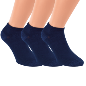 3 Paar Bambus Sneaker-Socken "Marine"