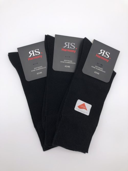 3 Paar Herren Baumwoll-Socken "Schwarz"