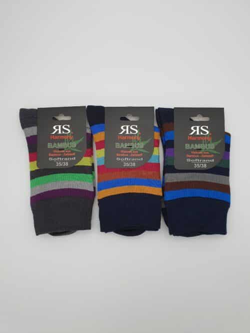 3 Paar Bambus-Socken "Happy Colors"
