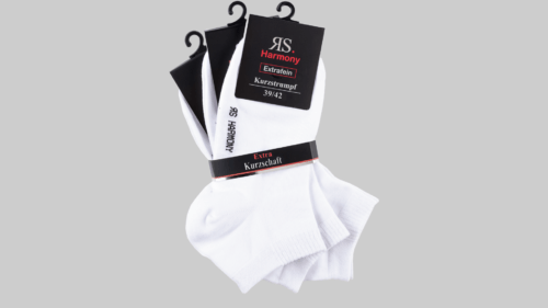 3 Paar Damen Baumwoll-Kurzschaftsocken "Weiß"