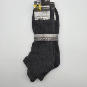 2 Paar Herren Baumwoll-Sneaker-Socken "Frotteesohle" Anthrazit