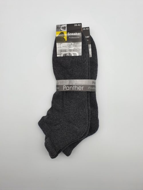 2 Paar Herren Baumwoll-Sneaker-Socken "Frotteesohle" Anthrazit
