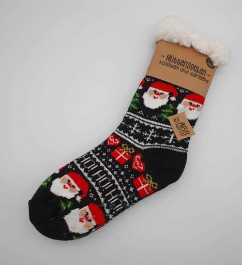 1 Paar Damen Hüttensocken "Weihnachten"