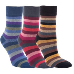 3 Paar Bambus-Socken "Ringel"