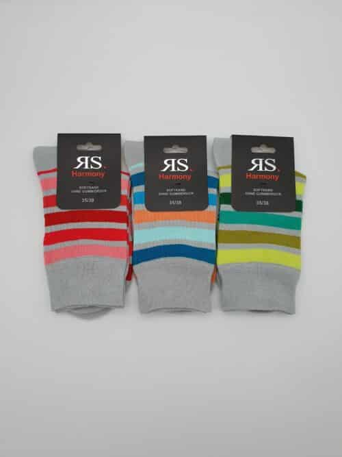3 Paar Damen Baumwoll-Socken "Ringel"